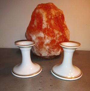 Fitz & Floyd Porcelain Candlesticks